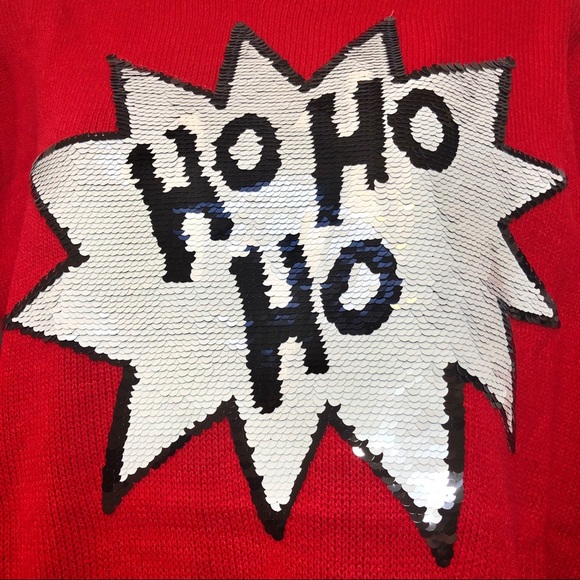 🆕Divided by H&M Sweater Sequin Red Christmas - Picture 2 of 6